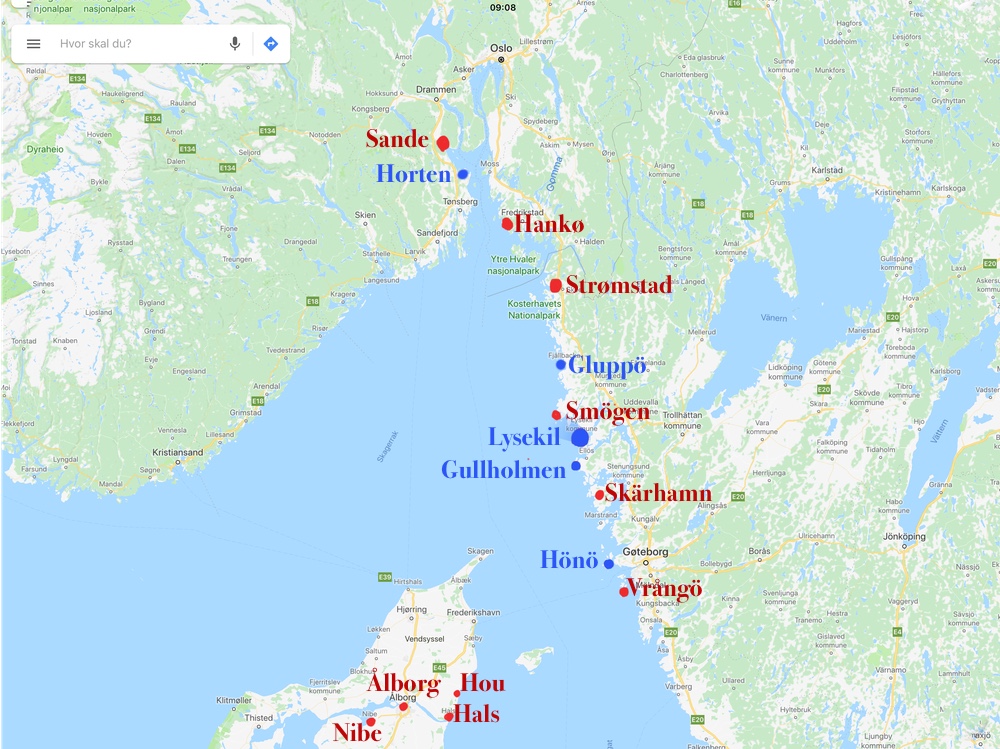 Ferien 2018 Norge, Sverige og Danmark